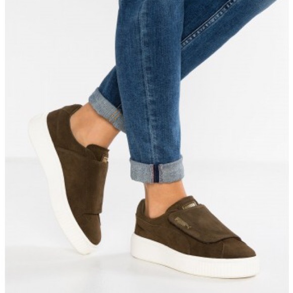 puma basket platform strap puma basket platform strap